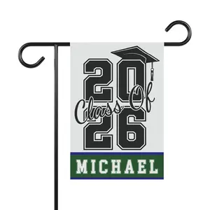 Custom Class of 2026 Graduation Garden Flag Personalized Senior Yard Sign with Name & School Colors Graduation Gift Homeware