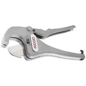 RIDGID Ratcheting Tube & Pipe Cutter, Model 23498, 1/2"-1-5/8" Capacity, Cuts Plastic, Rubber, PVC, CPVC, for PVC Cutting