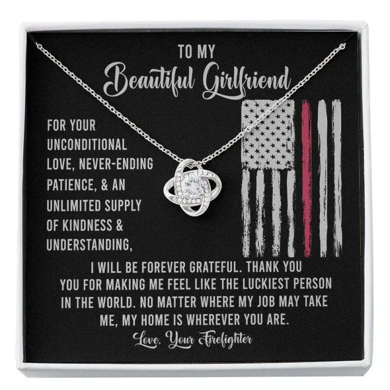 Girlfriend Necklace, Christmas Necklace For Her, Gift For Firefighter Girlfriend Custom Necklace, Message To My Daughter, Daughter Gift, Father Daughter Necklace, Christmas Gift, Birthday Gift