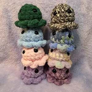 Handmade Crochet Pocket Octopus (Multiple Options)