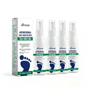 (4-Pack) Tea Tree Oil Foot Spray A moisturizing and deodorizing foot spray that effectively controls odor and cares for dry feet.This natural foot sanitizing spray offers antifungal benefits and is ideal for frequent use,keeping your feet and shoes fresh