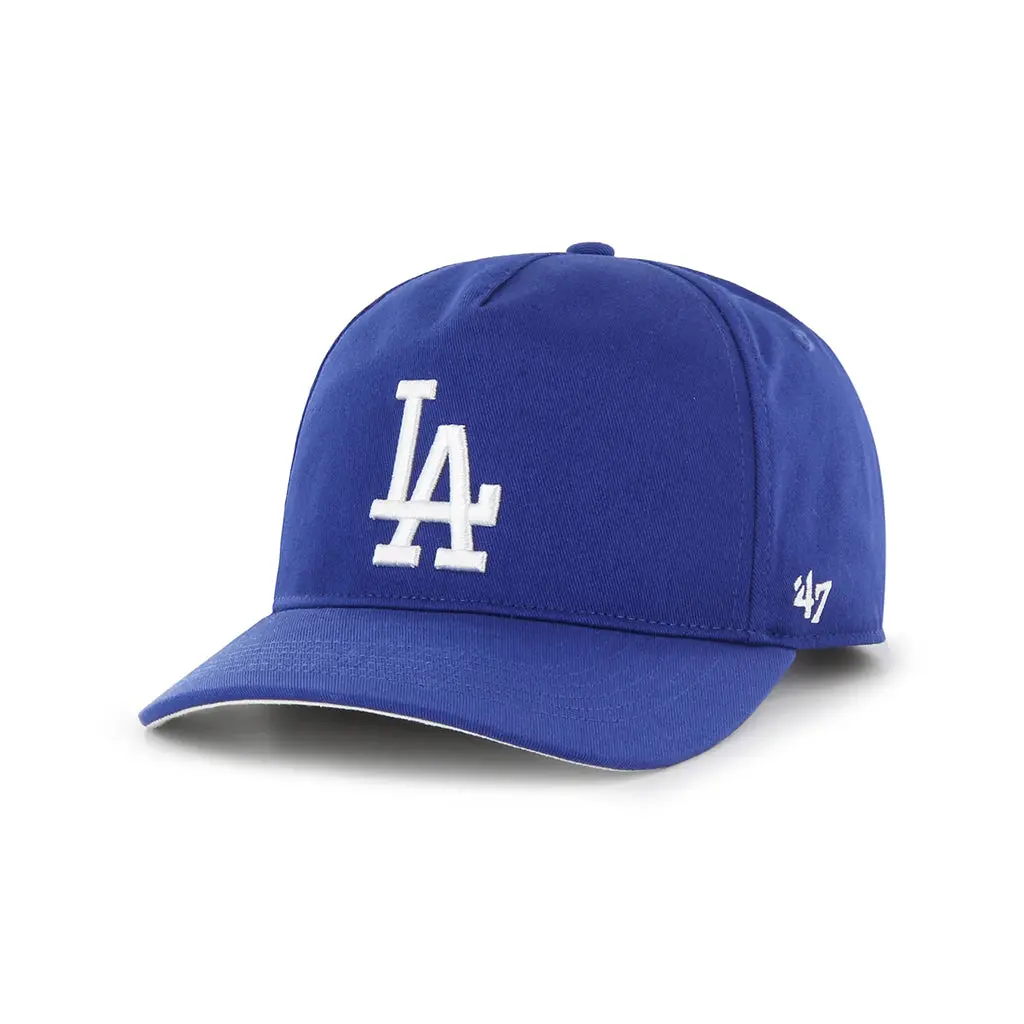 '47 Los Angeles Dodgers Hitch Snapback Hat with Raised Logo - Fashionable Garment Washed Cotton Twill, Adjustable Size, Curved Brim for Casual Outfits, Casual Outfits Cap, Fashionable Hats