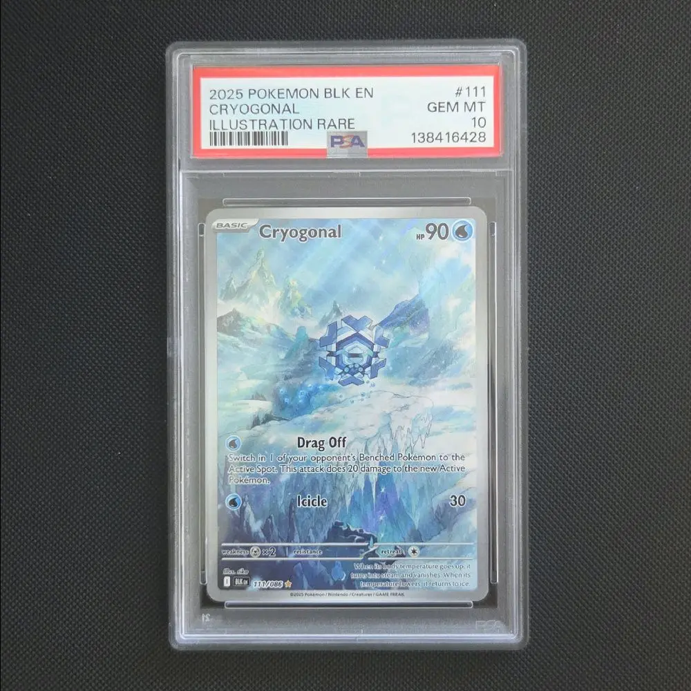 PSA 10 Cryogonal Illustration Rare Pokemon Black Bolt