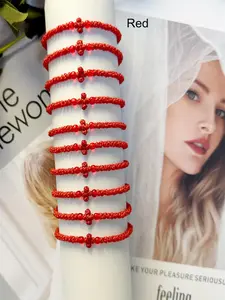 Braided Handmade Bracelet for Prayer, Knotted Design Bracelet Set, Greek Orthodox Bracelet, Religious Gift for Men & Women, Trendy Fashionable Accessories, Stackable Bracelets