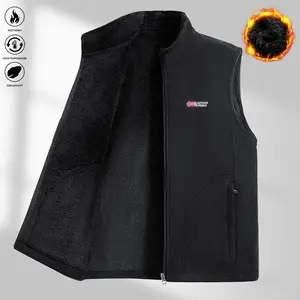 Men's Thick Warm Winter Vest, Casual Slim Fit Made of Pure Cotton Fabric, Perfect for Cold Weather, Comfortable and Stylish Outerwear