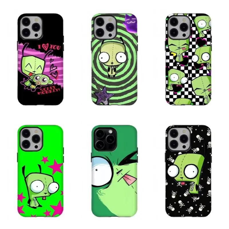 Y2K Aesthetic Invad3r Z.i.m G.I.R Phone Case – Retro Cartoon Style,for iPhone 17/16/15/14/13/12/11 ProMax Plus for Samsung phones,an excellent gift for friend or fans.