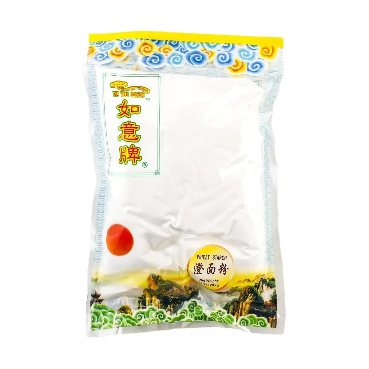 RUYI Wheat Starch Flour 283g - Low Sugar, Gluten-Free Premium Baking Ingredient for Crystal Dumplings, Liangpi