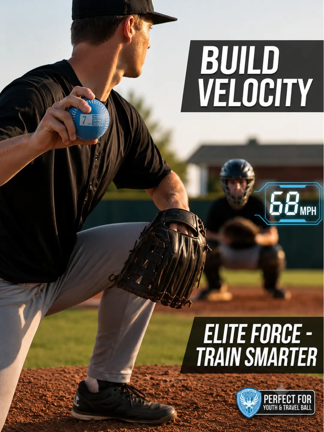 Weighted Baseball for Pitching & Throwing Training - 7oz Practice Ball for Strength Development & Velocity Building - Ideal for Youth & Adult Pitchers of All Skill Levels