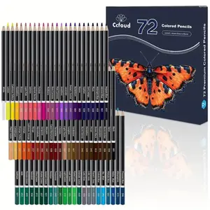 72 Color Colored Pencil Set, 72pcs Professional Coloring Pencil, Art Drawing Supplies for Hobbyists and Advanced Artists, Stationery Supplies