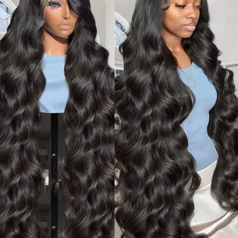Bling Hair 13x6 13x4 HD Lace Front Real Brazilian Hair Wigs Long Water Wave 4x4 Transparent Lace Frontal Wig 180 Density Long Wavw Lace Closure Wig For Black Women #SummerVibes