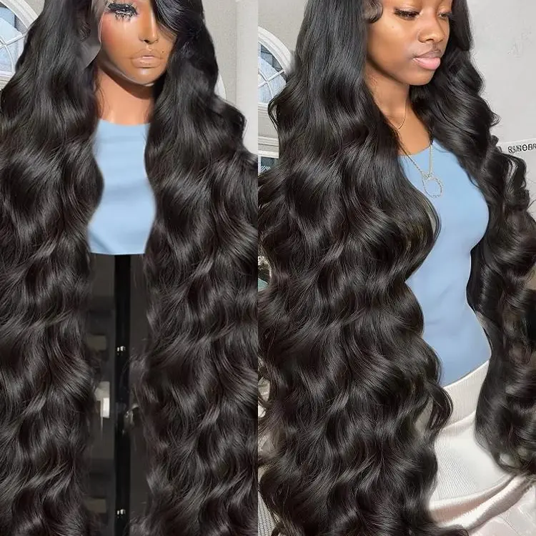 Bling Hair 13x6 13x4 HD Lace Front Real Brazilian Hair Wigs Long Water Wave 4x4 Transparent Lace Frontal Wig 180 Density Long Wavw Lace Closure Wig For Black Women #SummerVibes