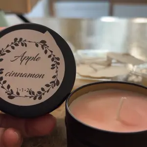 Lakes Candles Apple Cinnamon Scented Candle - 1-1-26 Edition - Perfect for Home Aromatherapy
