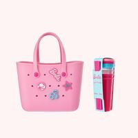 pink bag+barbie cup
