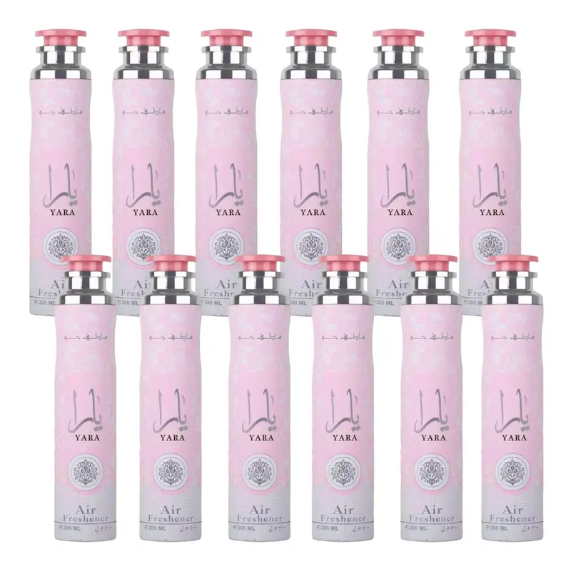 (12 Pack) Yara Air Freshener Spray by Lattafa, 300ml