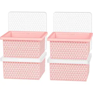 Freezer Molds for Soup Cube - 2-Cup Freezer Storage Container Tray with Lid,4 Pack Stackable  Trays for Portion Control, Storage Meal Prep,Oven & Dishwasher Safe
