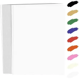 100 Sheets White Card Stock 8.5 x 11in,250GSM 92lb Cardstock Card Stock White Construction Paper,Heavy Weight Printer Paper for Invitations, Stationery Printing, Scrapbooking,Crafts, DIY Cards