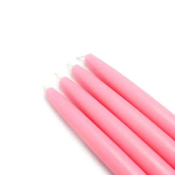 CEZ-004-12 Unscented 6 in. Taper Household Candles, Pink Home Decor Candles - 144-Piece Set, Household Candle