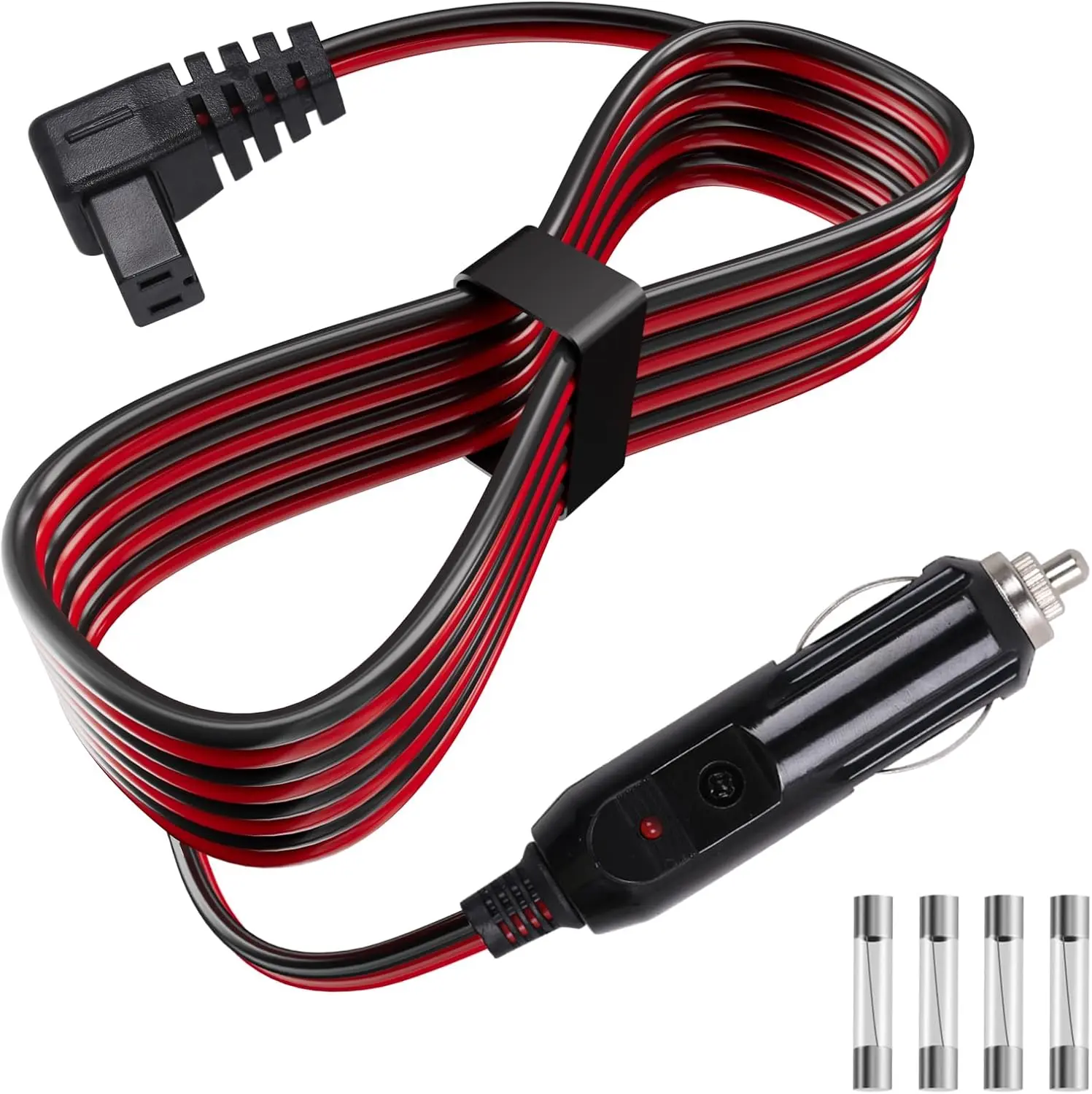Car Refrigerator DC Power Cord, 12V/24V Car Fridge Cooler Power Supply Cables Replacement for Alpicool, Setpower, JoyTutus, COSTWAY, ARB, ICECO