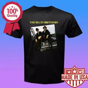 The Blues Brothers Retro Movie Men's Black T-Shirt Size S-5XL