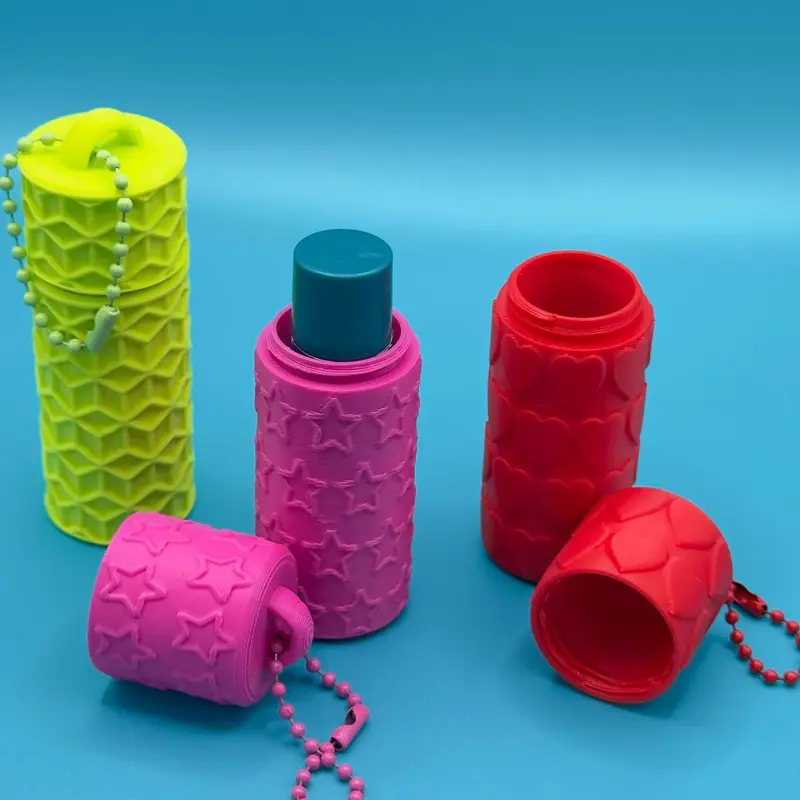 3D Printed Lip Balm Holder Keychain for Chapstick – Purse, Backpack & Keys