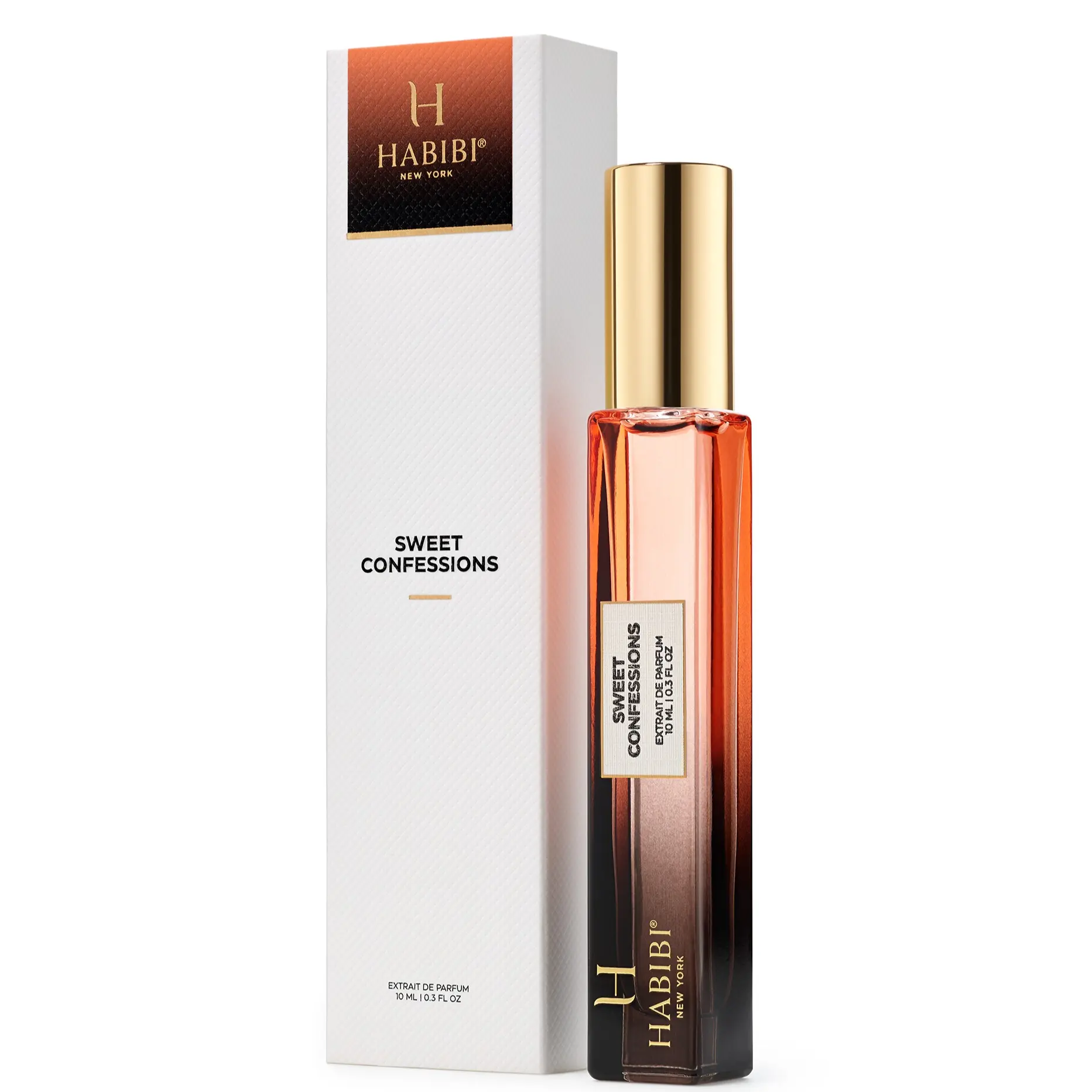 HABIBI NEW YORK Sweet Confession Extrait de Parfum - 10 ml Unisex Fragrance, Floral Gourmand Perfume with Vanilla, Signature Scent for Women-Men, Compact Bottle, Water, Liquid, Pistachio Blend, Single Item