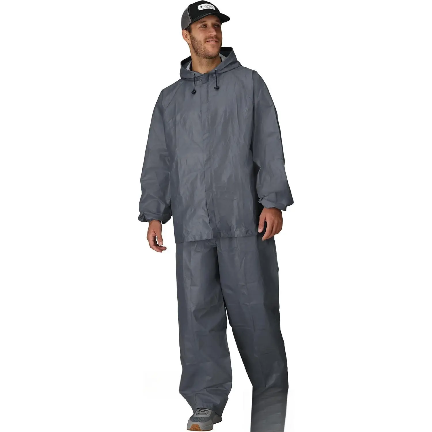 frogg toggs Men's Ultra-Lite2 2-Layer Waterproof Breathable Motorcycle Rain Suit - Jacket + Pants, Polypropylene, Adjustable Hood, Straight Elastic Design, Stuff Sack, Golf Bags/Stadium Seats Compatible, Sports Sidelines Ideal, Emergency Kits Ready