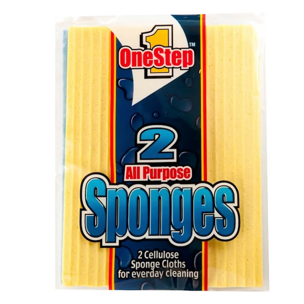 Compac All Purpose Sponge Cloth Reusable, Dishwasher Safe, Wipe Up Spills, Messes, No More Costly Paper Towels