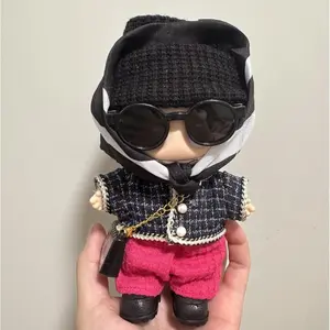 Labubu Clothes Stylish Outfits for 6.5in Labubu Doll Cute Labubu Clothing and Casual Accessories Set Trendy Streetwear Korean Style outfit Clothes Set with Accessories Fashion dollclothes