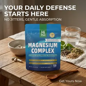 Magnesium Complex 10 Essential Magnesium Supplement 1200mg 120 Capsules healthcare Fitness