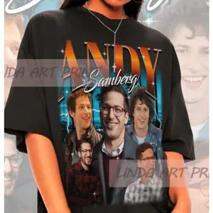Retro Andy Samberg Shirt, Brooklyn 99 Shirt, Melissa Fumero Tee, Jake Peralta Tshirt