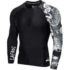 2025 Men's Long Sleeve UPF 50+ Baselayer Skins Performance Fit Compression Rash Guard-CLYYB