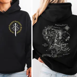 LOTR Tolkien Merch Hooodie Jumper Tshirt Middle Earth Sweatshirt Gift For LOTR Fans Hoodie T Shirt Hoodie Sweatshirt Sweater