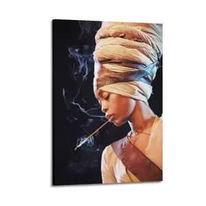 Erykah Badu Canvas Painting Oil Painting Wall Art Canvas Poster Decorative Painting Corridor Decoration Home Ornaments Photo Artistic Room Print