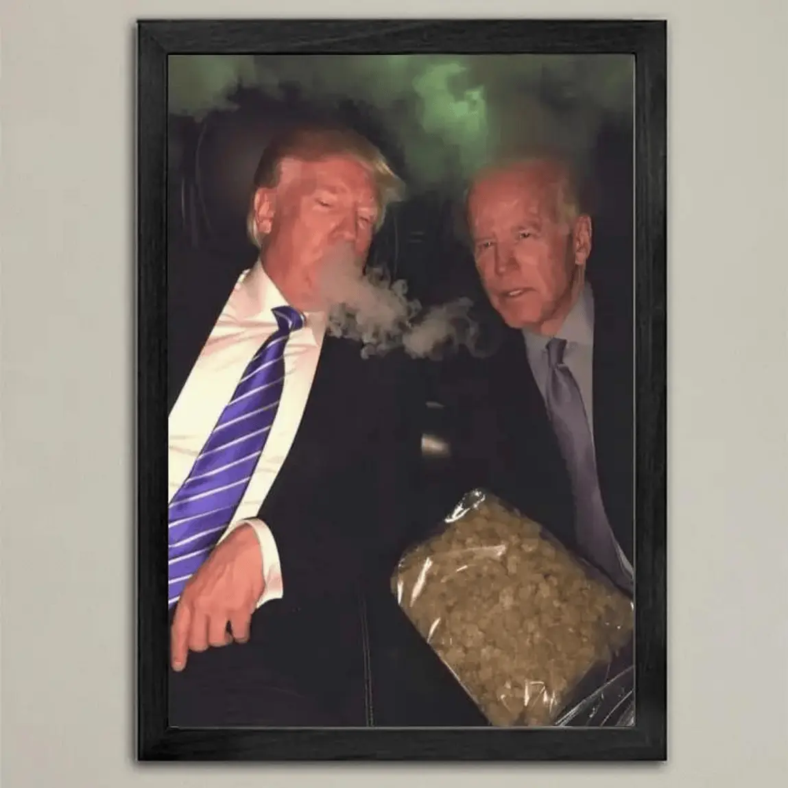 Trump Smoking Prints Poster Stylish Text Wall Print