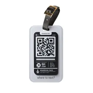 Luggage Tag - Boarding Pass QR Code Design