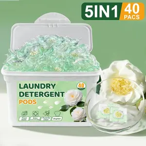 Laundry Detergent Bead, 40pcs/box Deep Cleaning Long-lasting Scented Laundry Detergent Bead, Clothes Cleaning Tools, Suitable for Clothing