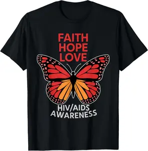 100% Cotton HIV Aids Awareness T-Shirt
