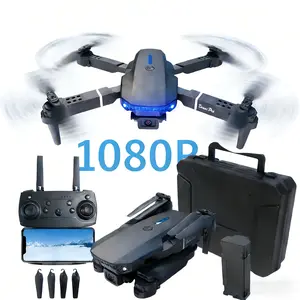 Foldable Drone with 1080P Camera for Beginners and Adults Voice Control Gesture Selfie One Key Start Wi-Fi Auto-Return Follow-Me Obstacle Avoidance Dual Camera USB Charging Christmas Birthday Gift Idea