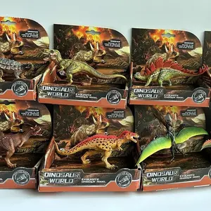 12PCS  One random dinosaur (out of 12 designs) Static Solid Dinosaur Models Realistic T-Rex and Torosaurus Figures Educational Dinosaur Toys