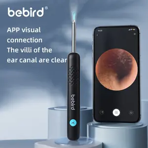 BEBIRD R1+ Wax Removal Tool for Ear - Spade Ear Canal Cleaner with Camera 1080P Earscope, Wax Remove Ear Picker, Camera with 6LED Light