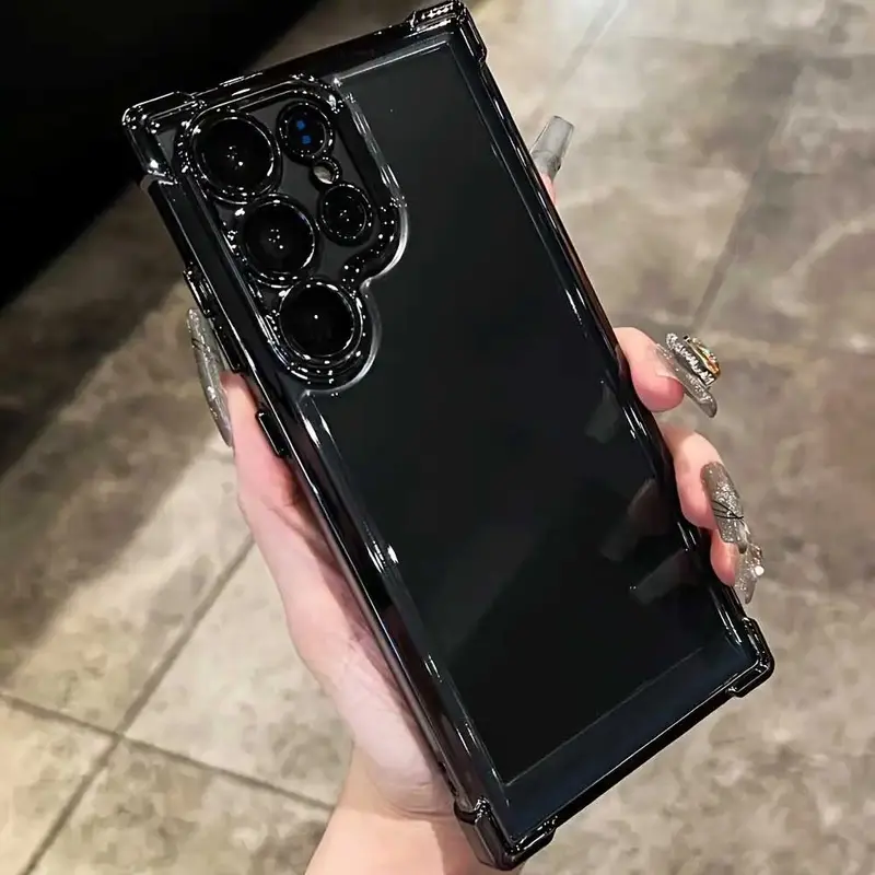 Luxury Transparent Shockproof Acrylic Cellphone Case - Casing with Lens Guard, Screen Protector for Samsung Galaxy S25, S24, S23, S22 Ultra Plus Cover & Handheld Devices Accessories