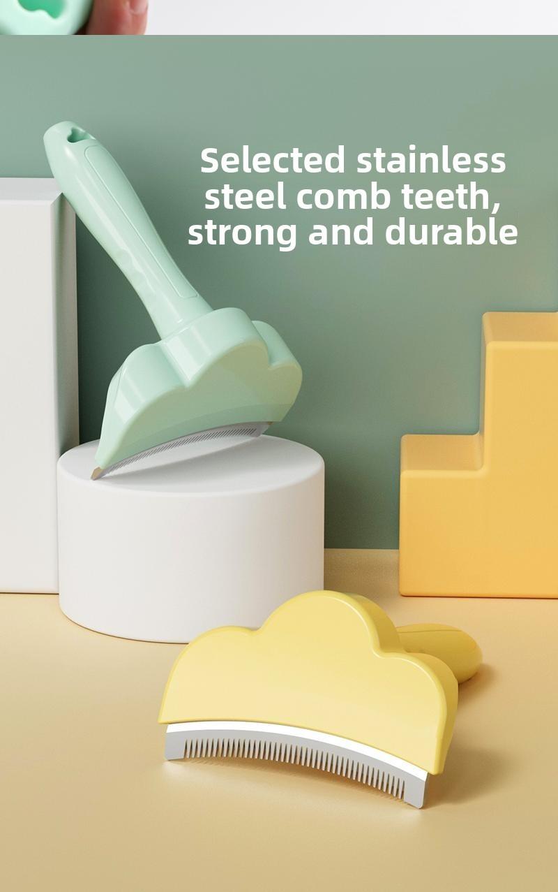 Pet hair thinning tool - floating hair removal curved knife head comb for detangling hair hairbrush pet brush pet comb