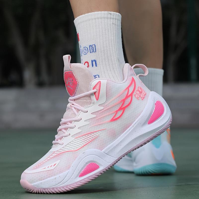 Couple's street-style basketball shoes, professional and stylish low-top design, non-slip, breathable and wear-resistant, suitable for indoor games, casual sports training, and all seasons.