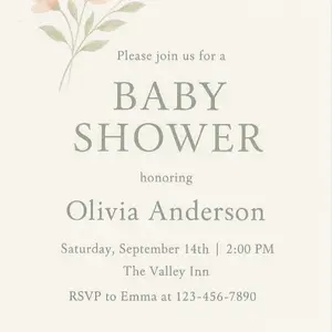 Custom Baby Shower Invitation