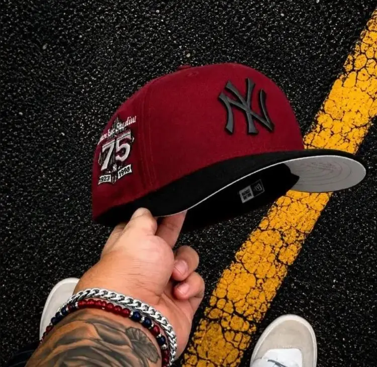 New Era MLB LA Dodgers & NY Yankees 9FORTY 59FIFTY Snapback Adjustable Baseball Cap Burgundy Wine Red Black Premium Embroidered Logo Flat Brim Streetwear Hip Hop Retro Vintage Trucker Style Adjustable Sports Hat for Men Women TikTok Viral USA 2026