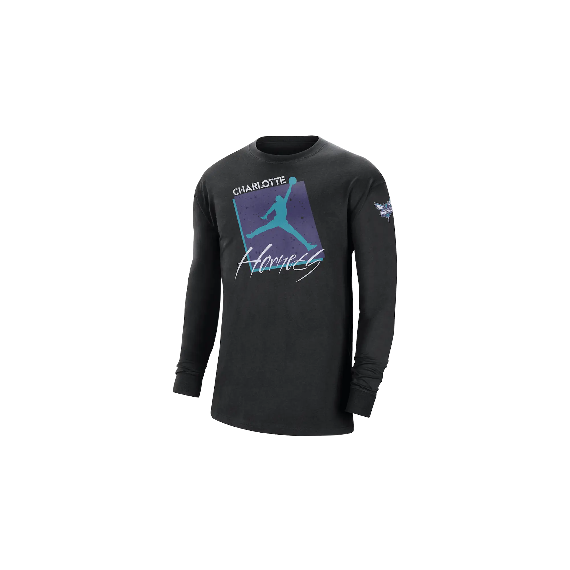 NBA Charlotte Hornets Courtside Statement Edition Max 90 T-Shirt "Black" DZ5555 010