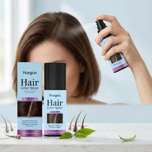 2-Pack Disposable Hair Color Spray (dark ), Long-Lasting Coverage, Easy to Clean, Portable, Gentle Natural Formula, Daily Use
