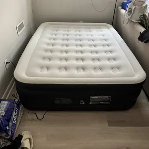 Air Mattress - Inflatable Blow Up Mattress Airbed with Built-in Pump, Double Height, Adjustable Portable for Home or Camping