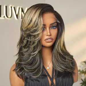 LUVME Effortlessly Chic Layered Haircut Wavy Glueless HD Minimalist Lace Short Wig Black Friday Sale — Save Big Now!