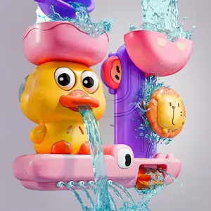 Pink Bath Toys for Girls Ages 1-3 – Cute Bathtub Float & Sprinkle Toy, Toddler Water Play Set for 12+ Months to 4 Years. Perfect Baby Girl Gift for Birthday, Christmas & Easter – Float, Sprinkle & Splash! Non-Toxic BPA-Free